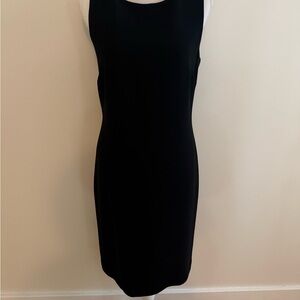 Loft Elegant Black Shift Dress size 8 EUC